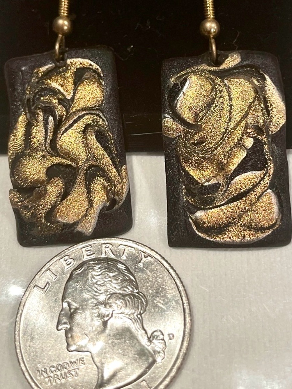 🎈3/$39 NEW Artisan Polymer Clay Hand Crafted Pierced Hook Earrings - Picture 5 of 5